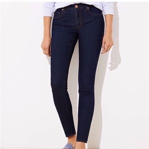 Forever 21 Darkwash MidRise Straight Skinny Jeans